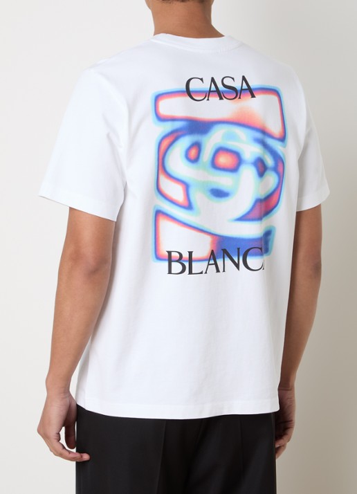 Casablanca Heat Map T-shirt met logo- en backprint