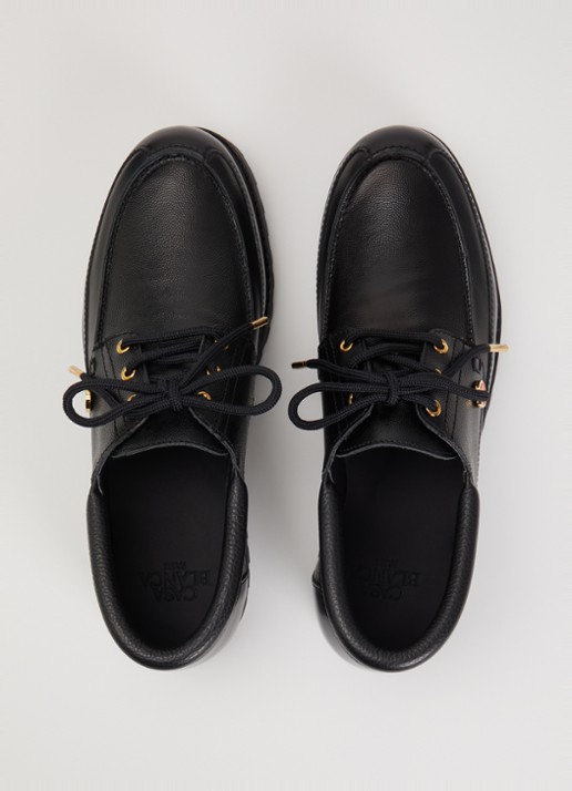 Casablanca Hideki bootschoen van leer - detail 3 zwart