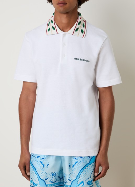 Casablanca Laurel regular fit polo met logo