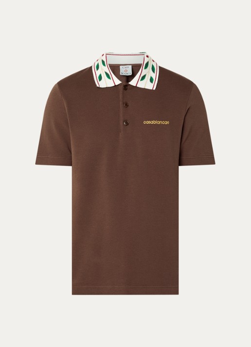 Casablanca Laurel regular fit polo met logo