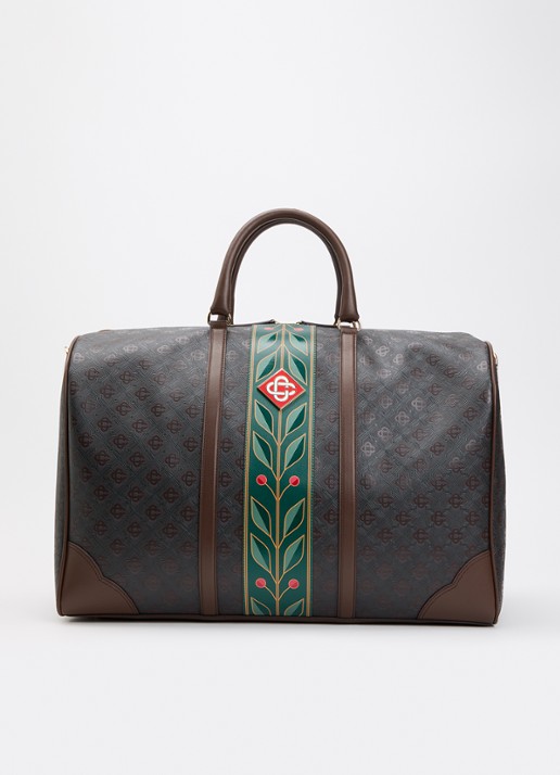 Casablanca Monogram weekendtas van kalfsleer met logoprint