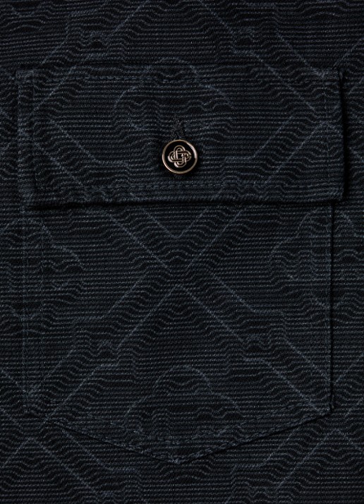 Casablanca Overshirt met print en borstzakken - detail 3 zwart