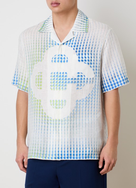 Casablanca Pills Cuban regular fit overhemd met print