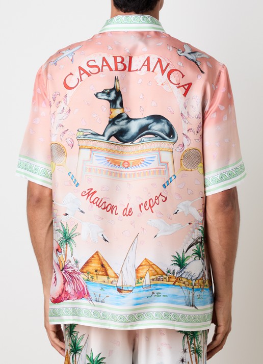 Casablanca Regular fit overhemd van zijde - detail 2 multicolor