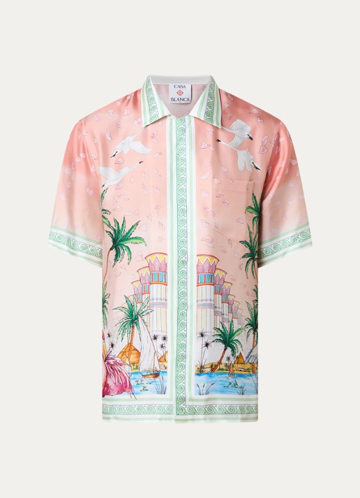 Casablanca Regular fit overhemd van zijde - voorkant 4 multicolor