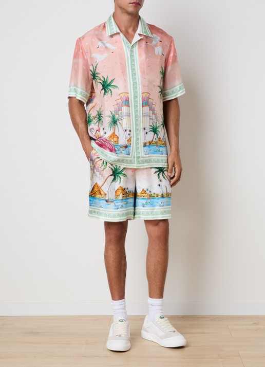 Casablanca Regular fit overhemd van zijde - voorkant 5 multicolor
