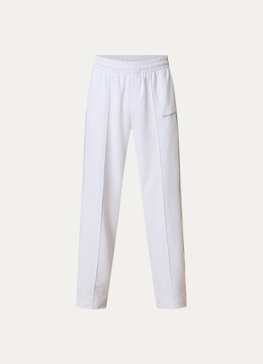 Casablanca Straight fit joggingbroek met ritszakken - voorkant wit