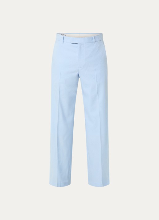 Casablanca Straight fit pantalon van wol met steekzakken - voorkant lichtblauw