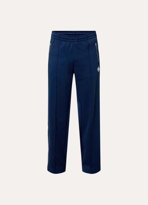 Casablanca Straight fit trackpants met logo en ritszakken