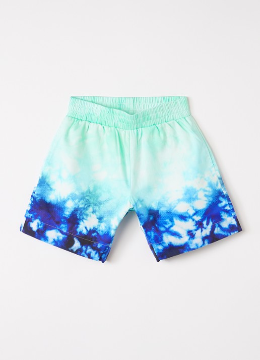 Casablanca Surf Lotus straight fit korte broek met tie-dye dessin en logo