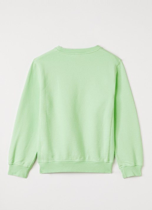 Casablanca Sweater met print - voorkant 2 groen