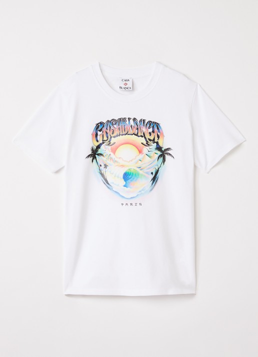 Casablanca T-shirt met logoprint