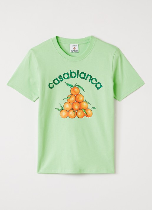 Casablanca T-shirt met logoprint