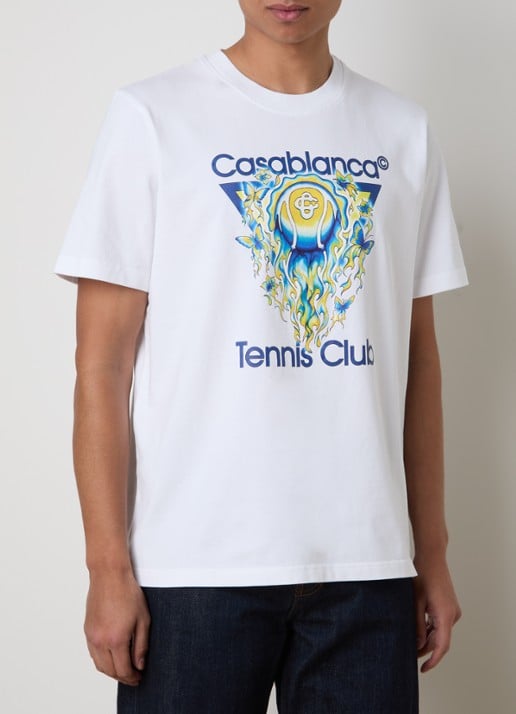 Casablanca Tennis Club T-shirt met logoprint
