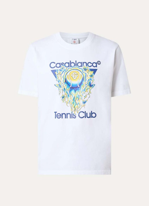 Casablanca Tennis Club T-shirt met logoprint