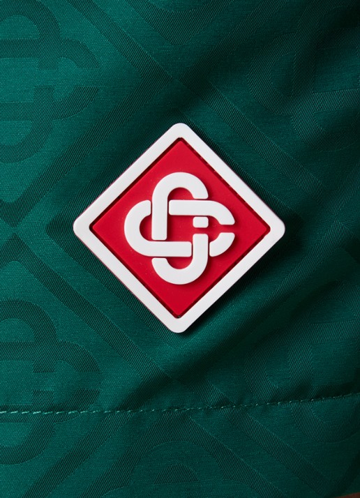 Casablanca Zwemshorts met jacquard dessin en logo - detail 5 groen