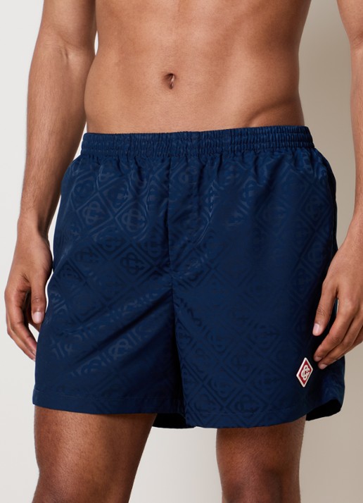 Casablanca Zwemshorts met jacquard dessin en logo