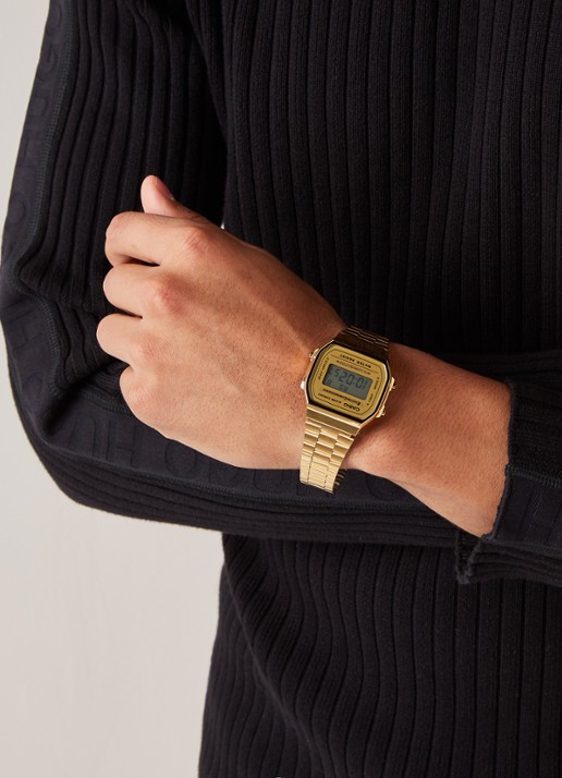 Casio Horloge Retro A168WG-9EF - voorkant 2 goud