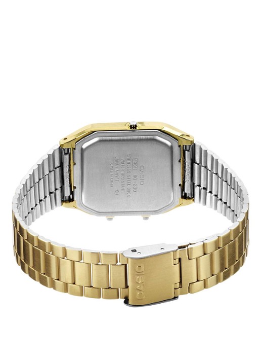 Casio Vintage Edgy horloge AQ-230GA-9DMQYES  - voorkant 2 goud