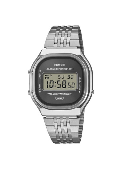 Casio Vintage horloge A140WE-8AEF - voorkant zilver