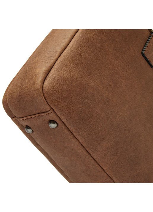 Castelijn & Beerens Clarissa laptoptas met 15 inch laptopvak - detail 4 cognac