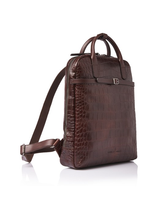 Castelijn & Beerens Emma rugzak met 15,6 inch laptopvak - voorkant 3 donkerbruin