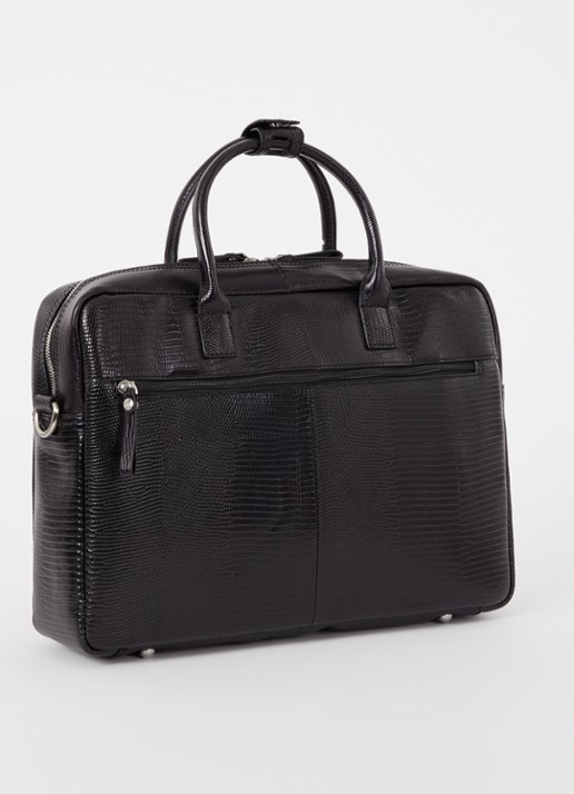 Castelijn & Beerens Ilse laptoptas met 15,6 inch laptopvak - achterkant zwart