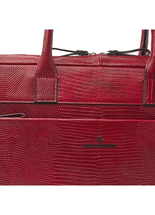 Castelijn & Beerens Ilse laptoptas met 15,6 inch laptopvak - detail 4 rood