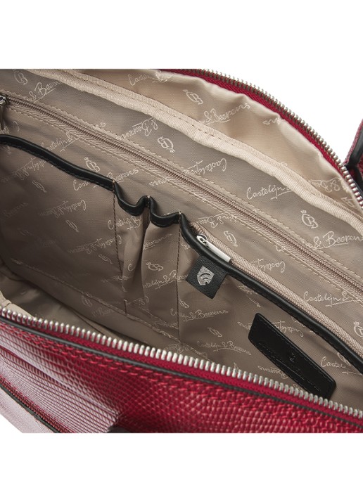 Castelijn & Beerens Ilse laptoptas met 15,6 inch laptopvak - detail 7 rood