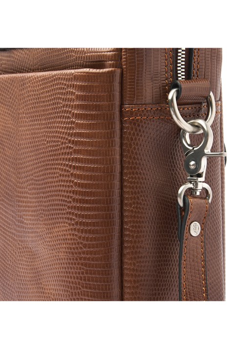 Castelijn & Beerens Ilse laptoptas met 15,6 inch laptopvak - detail 2 cognac