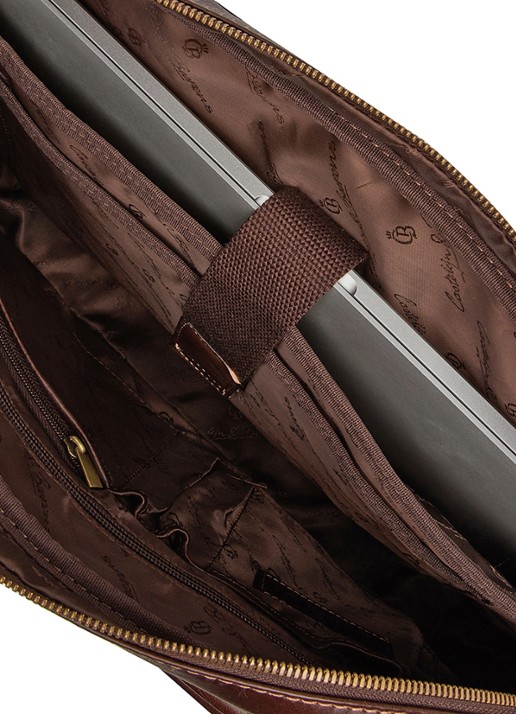 Castelijn & Beerens Laptoptas 15,6 inch - detail 3 bruin