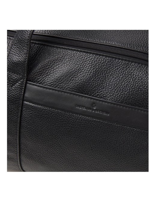 Castelijn & Beerens November weekendtas van leer met RFID-bescherming - detail 4 zwart