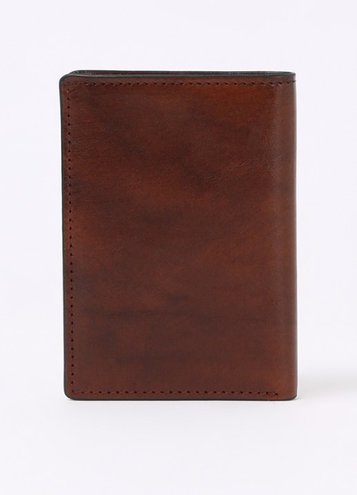 Castelijn & Beerens Portemonnee van leer met logo - achterkant 3 cognac
