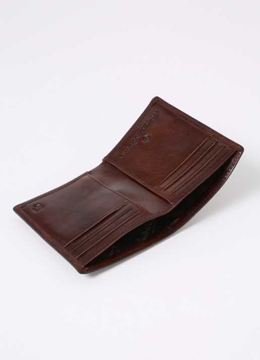 Castelijn & Beerens Portemonnee van leer met logo - voorkant 2 cognac