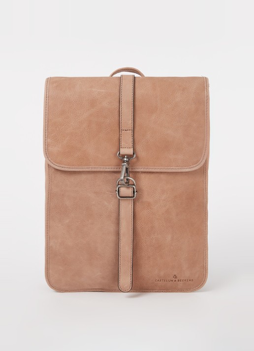 Castelijn & Beerens Rein laptoptas Renee met 15,6 inch laptopvak  - voorkant 3 beige