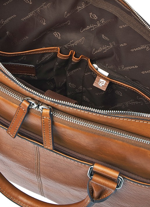 Castelijn & Beerens Rick laptoptas 15,6 inch - detail 6 bruin