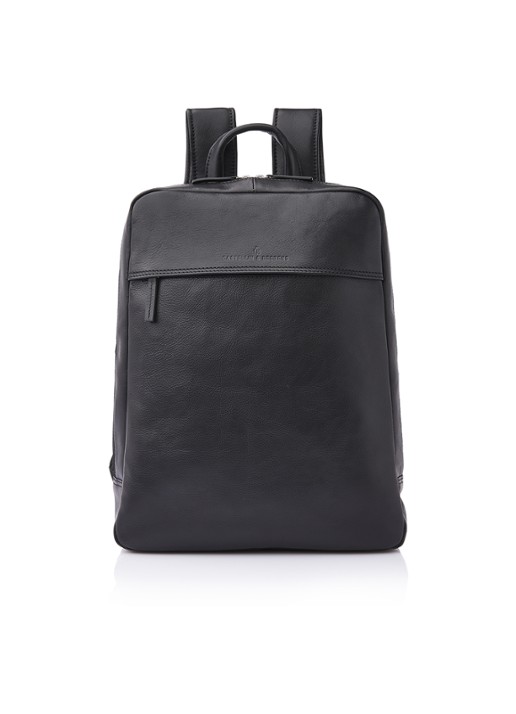 Castelijn & Beerens Rugzak van leer met 15,6 inch laptopvak