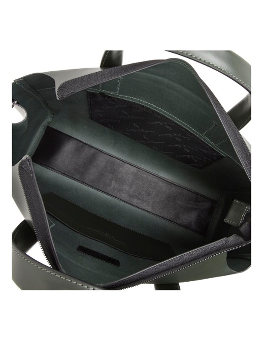 Castelijn & Beerens Sofie businesstas van leer met 15,6 inch laptopvak - detail 5 groen