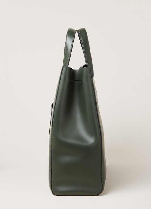 Castelijn & Beerens Sofie businesstas van leer met 15,6 inch laptopvak - detail 7 groen