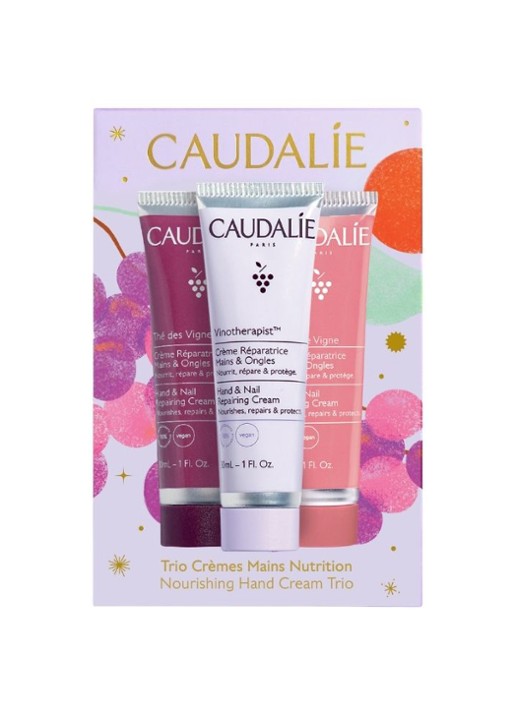 Caudalie Kerst Set Trio Handcrème - verzorgingsset - voorkant 2 undefined