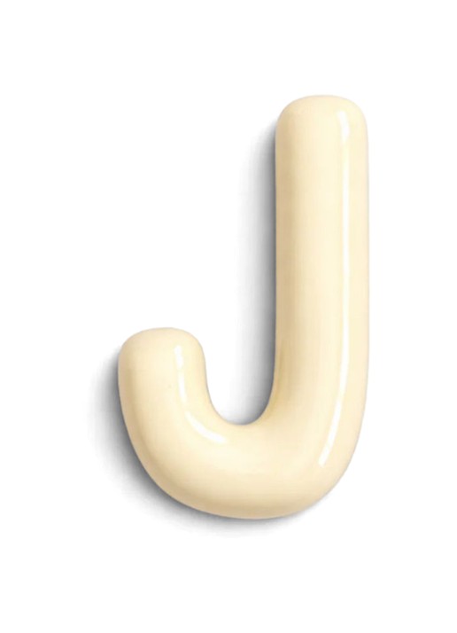 Ceramics by Romy Letter J hanger 10 cm