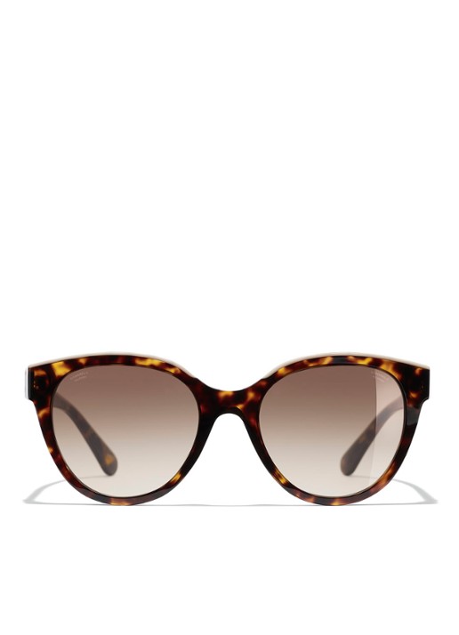 CHANEL BUTTERFLY ZONNEBRIL - detail 2 bruin