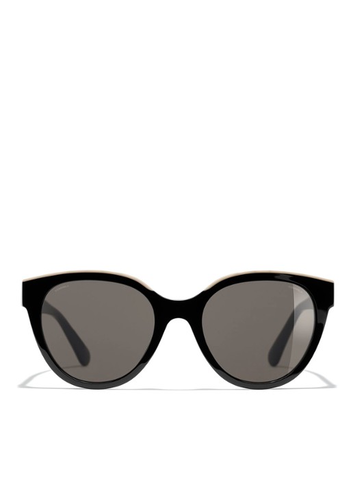 CHANEL BUTTERFLY ZONNEBRIL - detail 2 zwart
