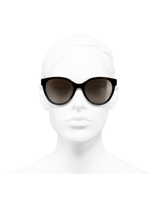 CHANEL BUTTERFLY ZONNEBRIL - detail 6 zwart