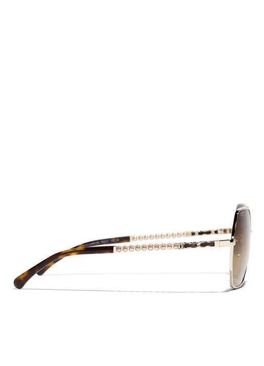 CHANEL Chanel *CH4281QH  GLD SHN BRN - detail 3 goud