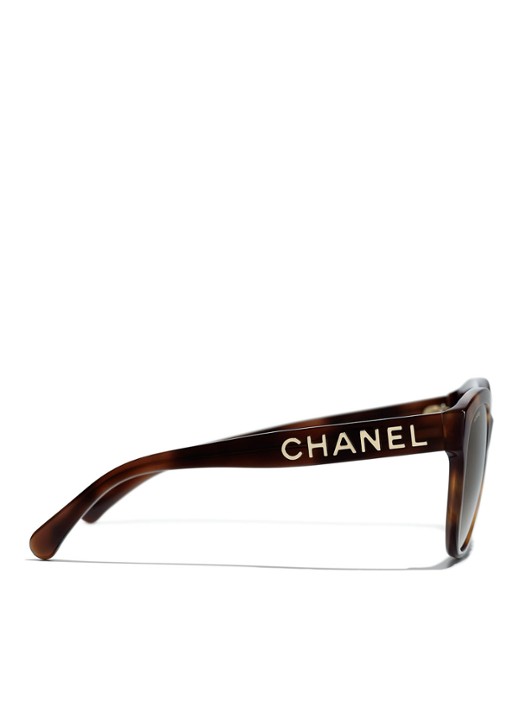 CHANEL PANTOS ZONNEBRIL - detail 3 bruin