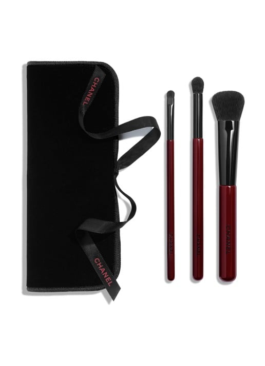 CHANEL POUCH MET 3 PROFESSIONELE MAKE-UPPENSELEN
