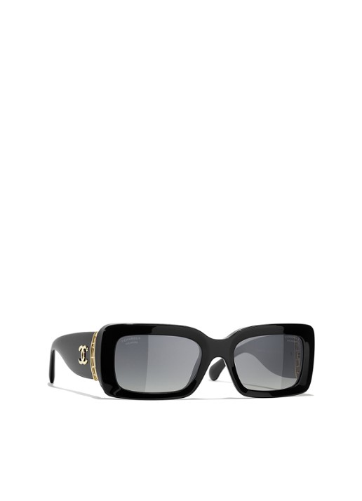 CHANEL RECHTHOEKIGE ZONNEBRIL
