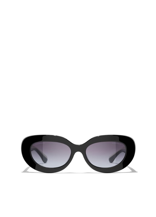 CHANEL RETRO ZONNEBRIL - detail grijs