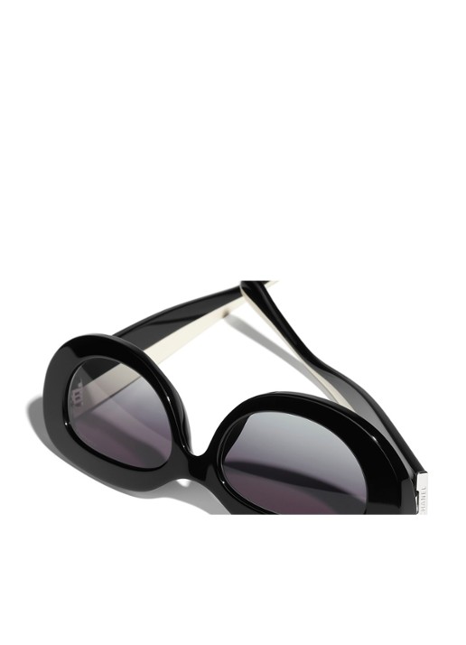 CHANEL RETRO ZONNEBRIL - detail 2 grijs